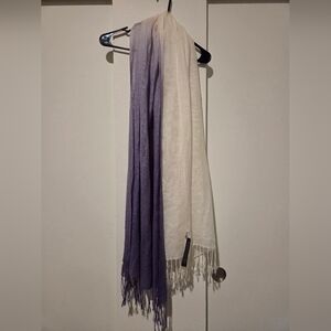 Chico's Purple and Cream Scarf